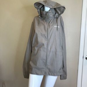 Columbia Rain Coat Tan Sz.L